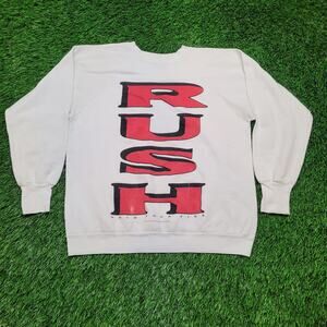 Vintage 1987 RUSH Hold Your Fire Tour Sweatshirt Womens XL Oversized